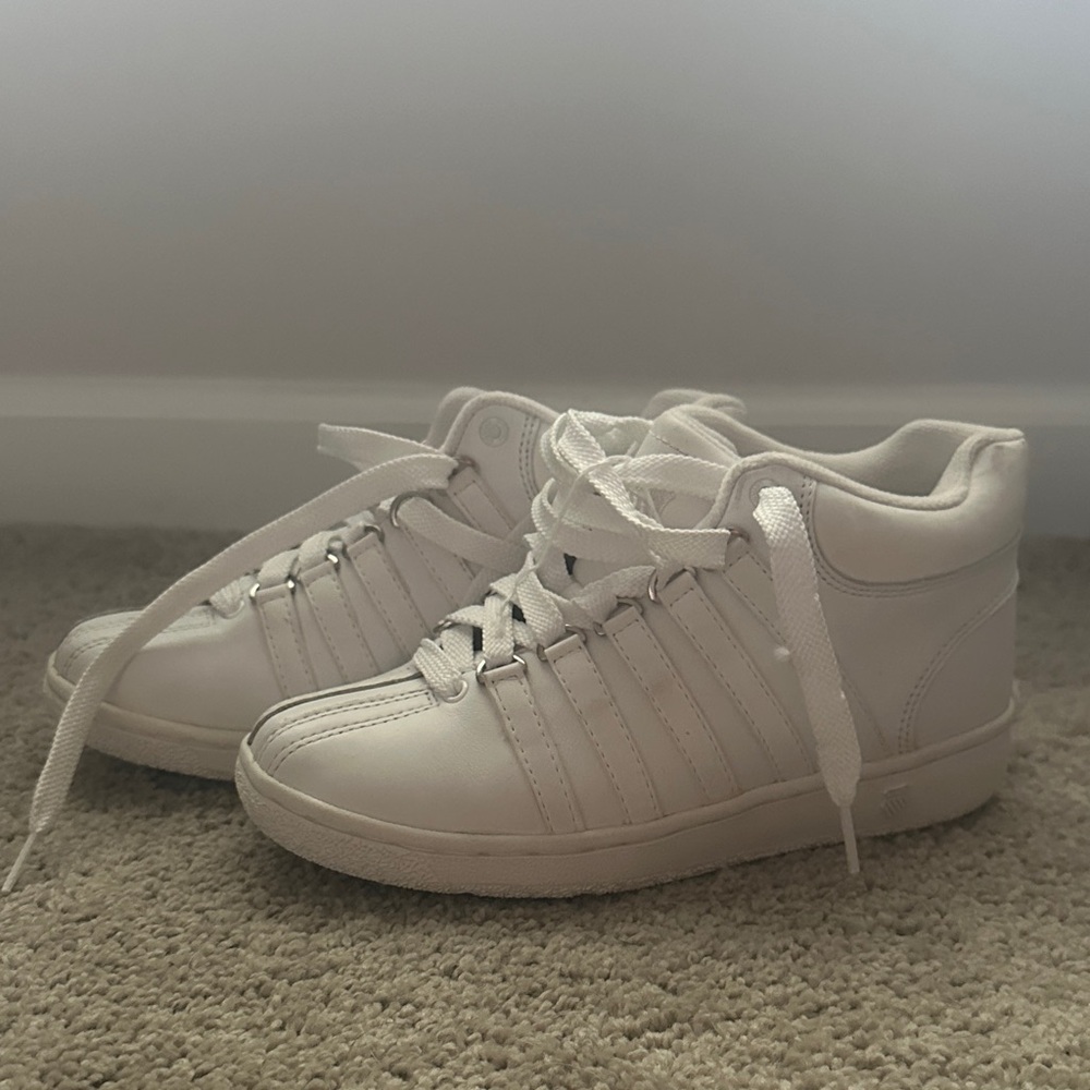 K-Swiss vintage style White High-Top Sneakers